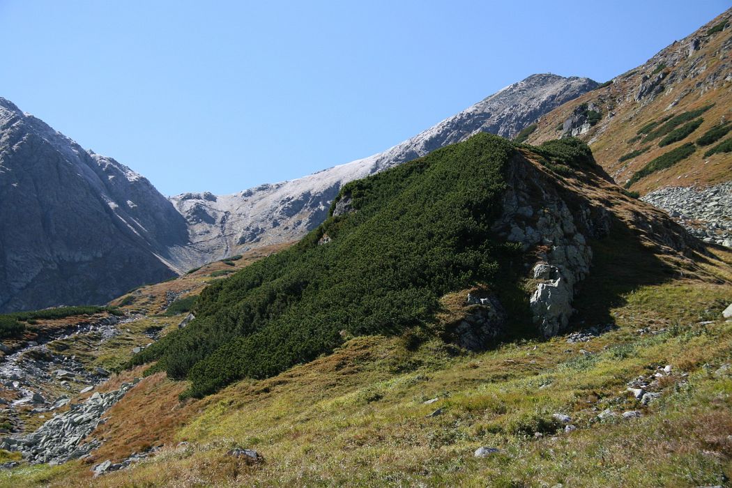 pachola_banikovske_sedlo.jpg - Baníkovské sedlo a Pachoľa (2166m) s prvou námrazou